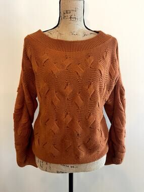 Everkaki Orange Sweater NWT Medium